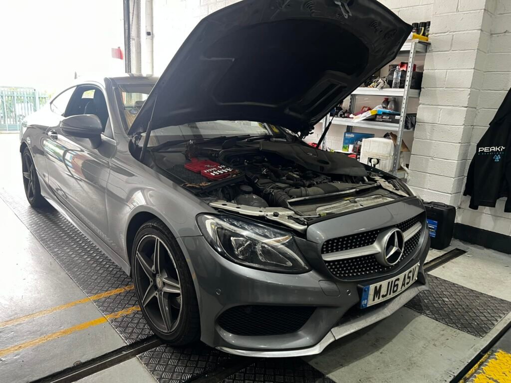 Mercedes C-Class with AdBlue system issues resolved by mobile service
